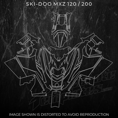 SKIDOO MXZ 120 200 TEMPLATES 2023 2024
