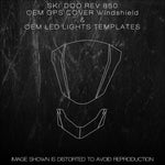 SKI-DOO REV850 OEM GPS COVER & OEM LED LIGHTS Templates