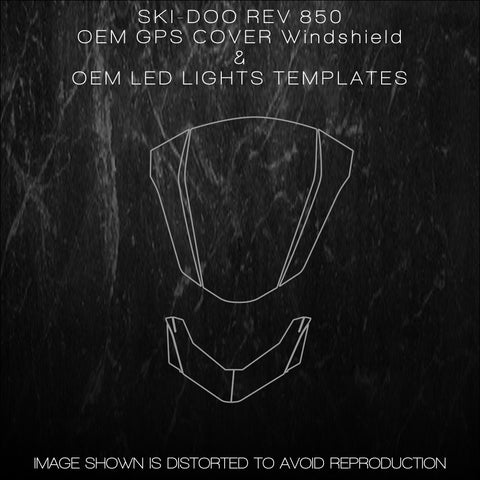 SKI-DOO REV850 OEM GPS COVER & OEM LED LIGHTS Templates