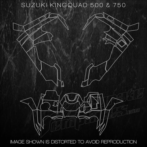 SUZUKI KINGQUAD TEMPLATES 500 750
