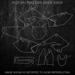Suzuki RMZ250 RMZ 250 Mx Templates 2004 2005 2006