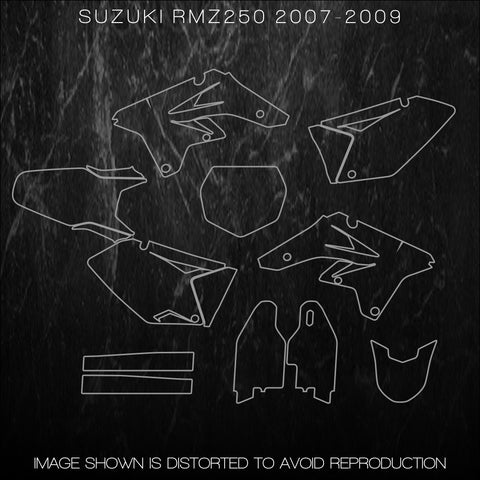 SUZUKI RMZ250 RMZ 250 2007 2008 2009 Templates