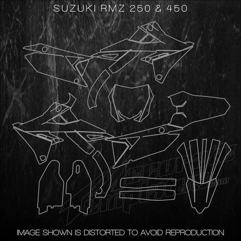 SUZUKI RMZ 250 450 RMZ250 RMZ450 MX TEMPLATES
