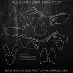 SUZUKI RMZ450 RMZ 450 2004 2005 2006 2007 Templates