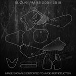 SUZUKI RM 85 RM85 Mx Templates 2001 2002 2003 2004 2005 2006 2007 2008 2009 2010 2011 2012 2013 2014 2015 2016 2017 2018 2019