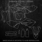Yamaha YZ125 YZ250 Templates 2022 YZ 125 250