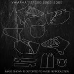YAMAHA YZF250 YZF 250 2003 2004 2005 Templates