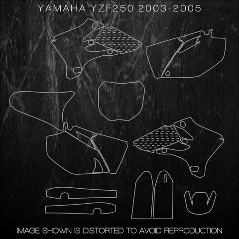 YAMAHA YZF250 YZF 250 2003 2004 2005 Templates