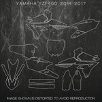 YAMAHA YZF450 YZF 450 2014 2015 2016 2017 Templates