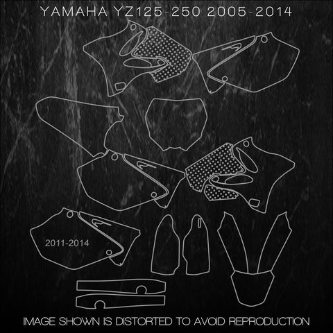 YAMAHA YZ125 YZ250 YZ 125 250 2005 2006 2007 2008 2009 2010 2011 2012 2013 2014 Templates