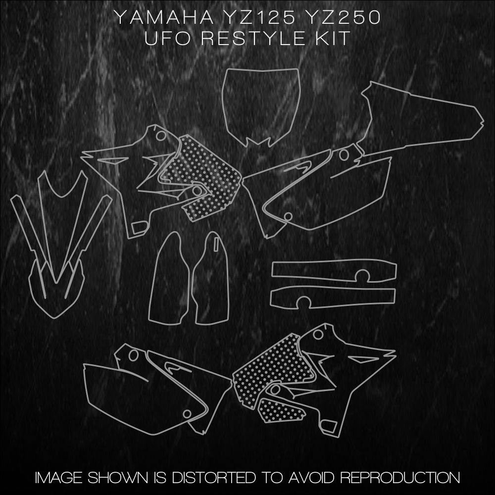 YAMAHA YZ125 YZ250 UFO RESTYLE KIT Accurate Templates